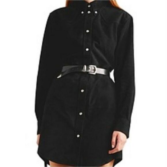 Isabel Marant Black Long Sleeve Mini Dress - Picture 1 of 7